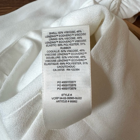 NWT ARITZIA WILFRED NOVELLA blouse light birch M - Picture 7 of 7